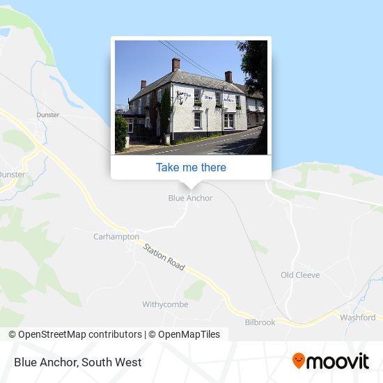 Blue Anchor map