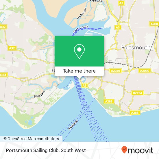 Portsmouth Sailing Club map