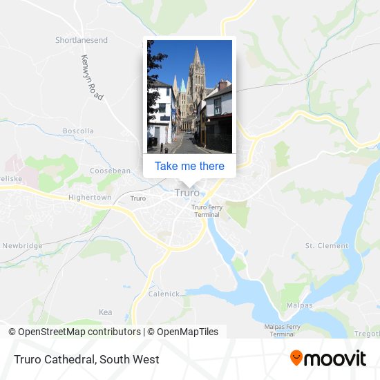 Truro Cathedral map