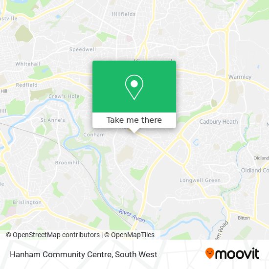 Hanham Community Centre map