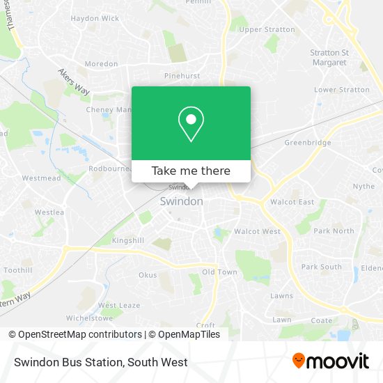 Swindon Bus Station map