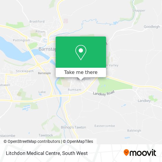 Litchdon Medical Centre map