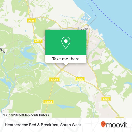 Heatherdene Bed & Breakfast map