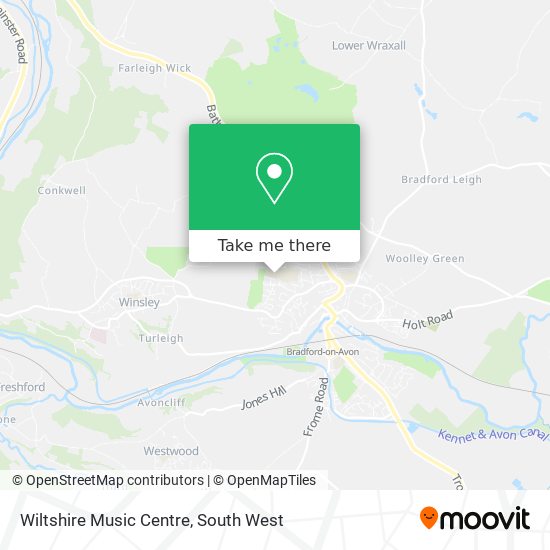 Wiltshire Music Centre map