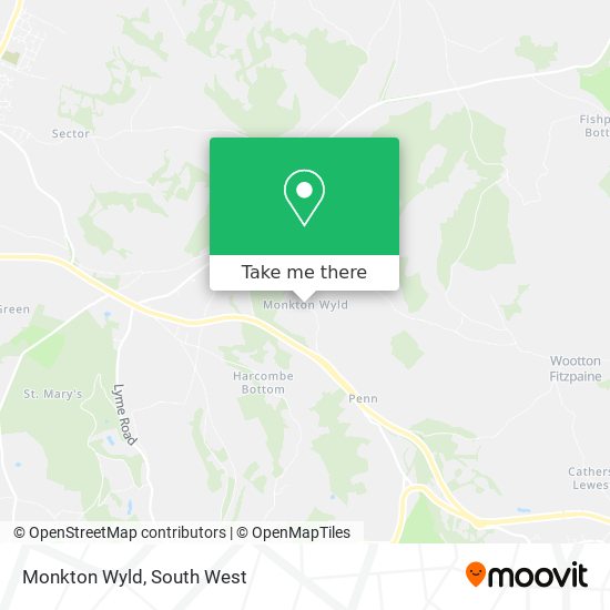 Monkton Wyld map