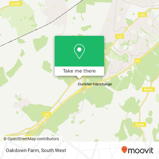 Oakdown Farm map
