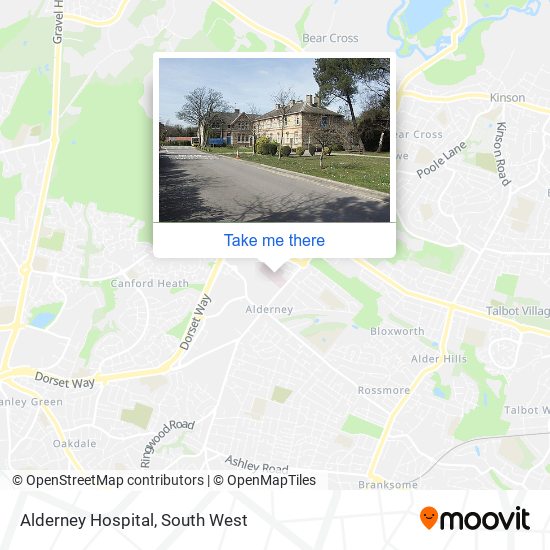 Alderney Hospital map