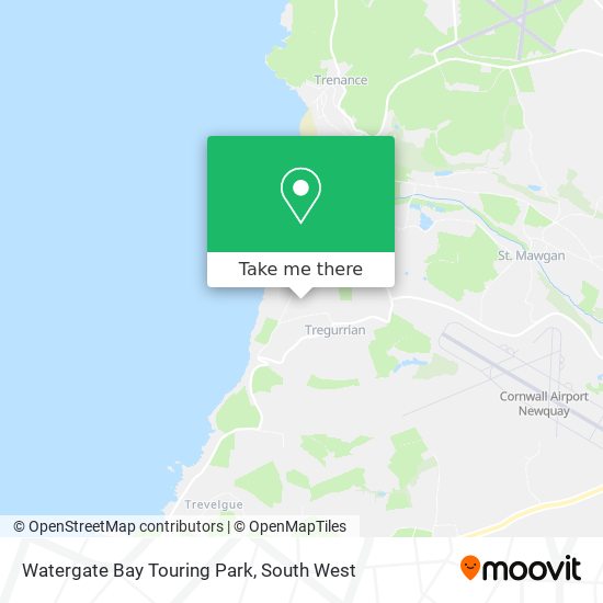 Watergate Bay Touring Park map