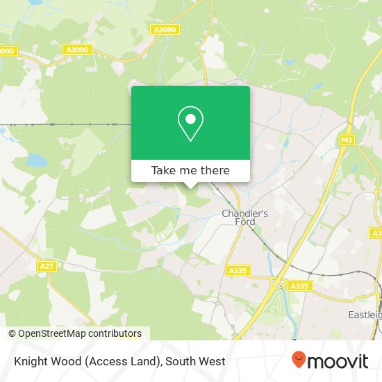 Knight Wood (Access Land) map