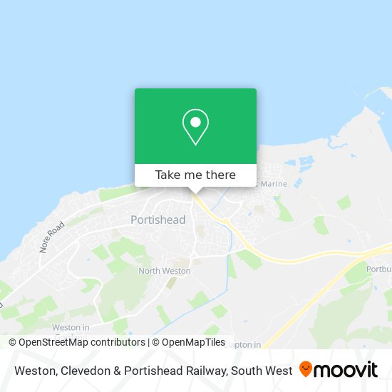 Weston, Clevedon & Portishead Railway map