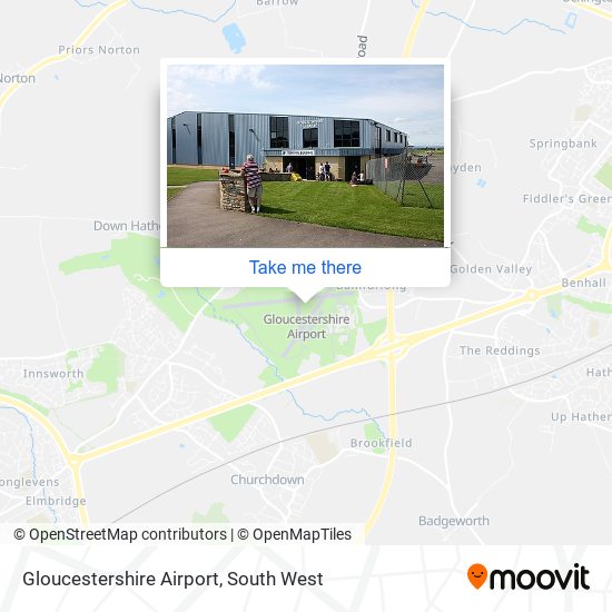 Gloucestershire Airport map