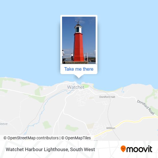 Watchet Harbour Lighthouse map