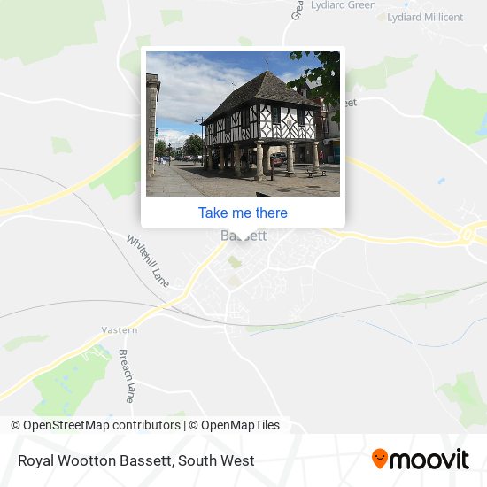Royal Wootton Bassett map
