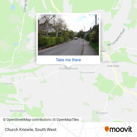 Church Knowle map