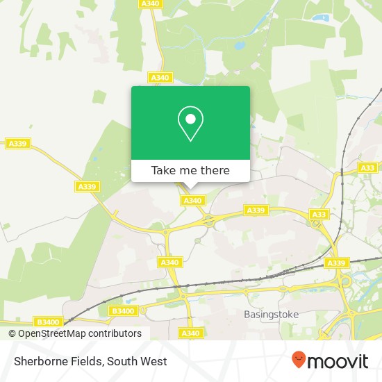 Sherborne Fields map