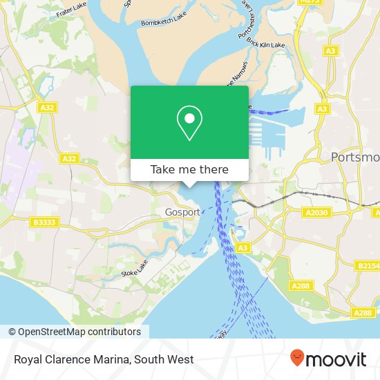 Royal Clarence Marina map
