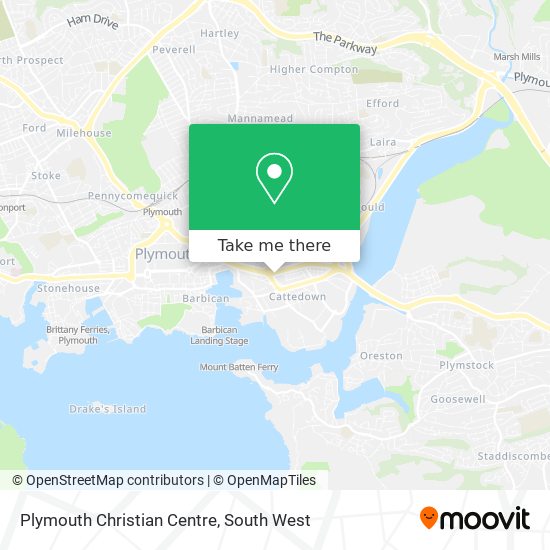 Plymouth Christian Centre map