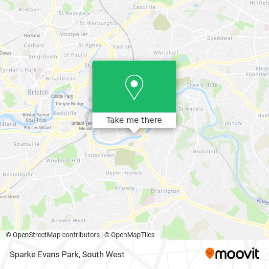 Sparke Evans Park map