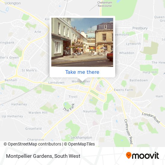 Montpellier Gardens map