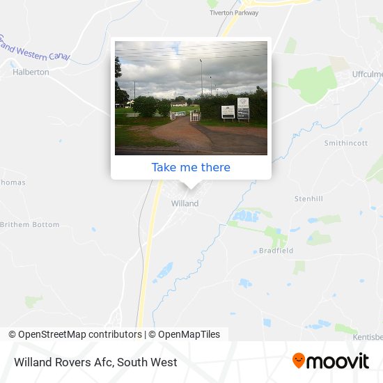 Willand Rovers Afc map