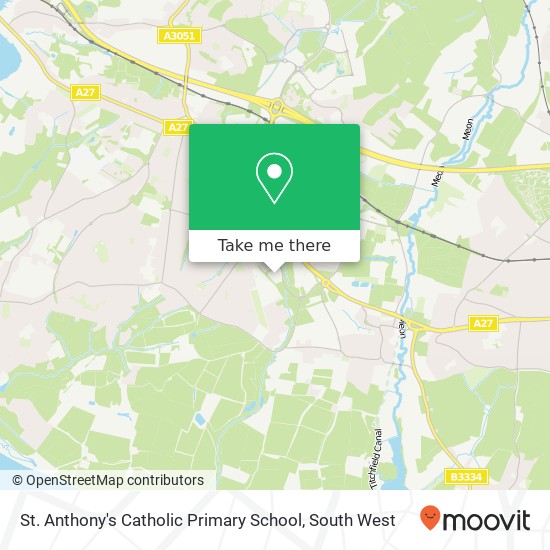 St. Anthony's Catholic Primary School map