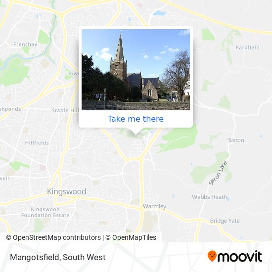 Mangotsfield map