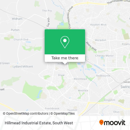 Hillmead Industrial Estate map