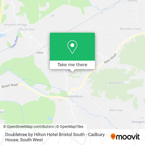 Doubletree by Hilton Hotel Bristol South - Cadbury House map