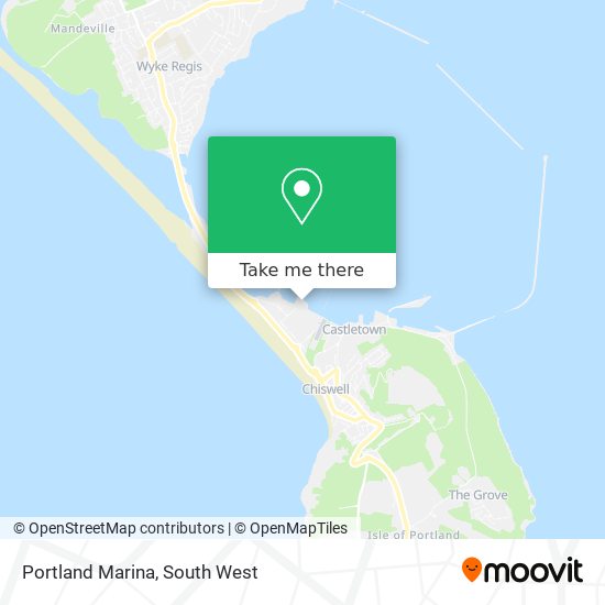 Portland Marina map