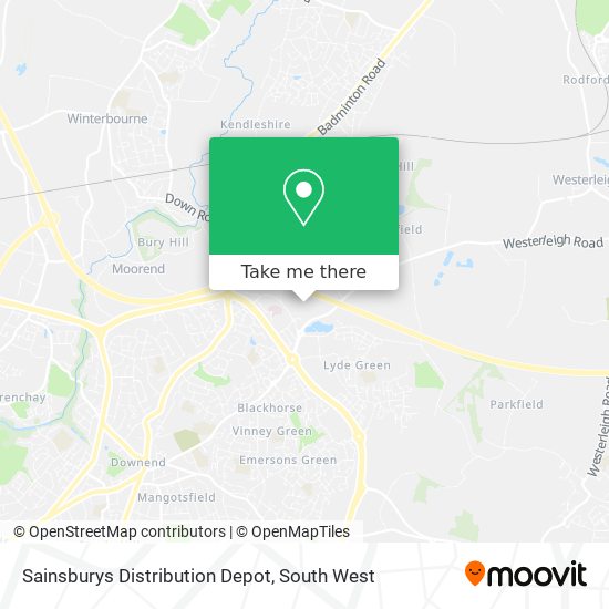 Sainsburys Distribution Depot map