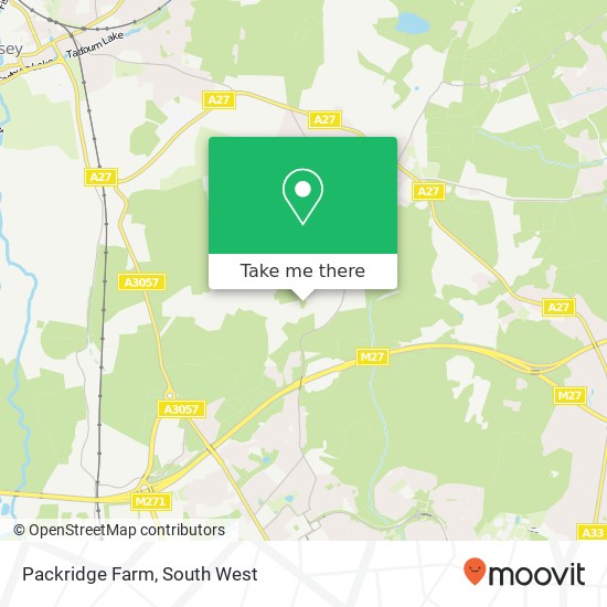 Packridge Farm map