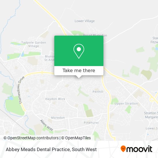Abbey Meads Dental Practice map