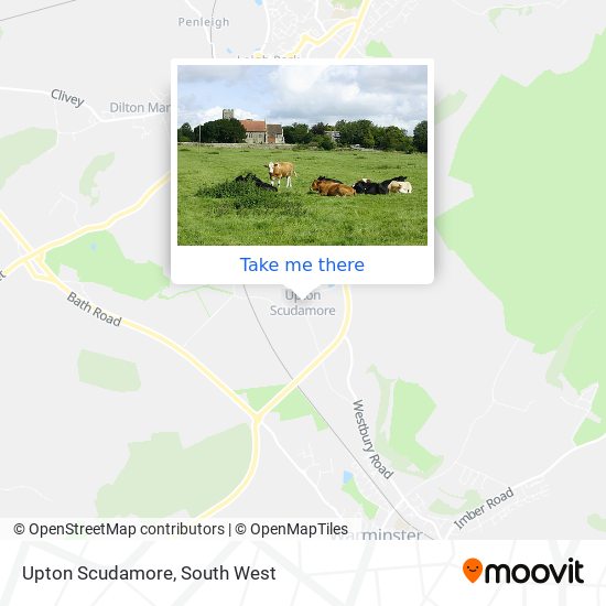 Upton Scudamore map
