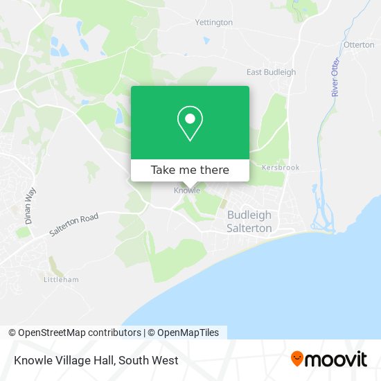 Knowle Village Hall map