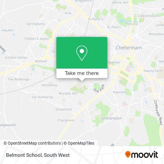 Belmont School map