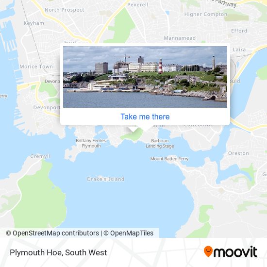 Plymouth Hoe map