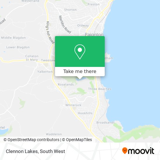 Clennon Lakes map