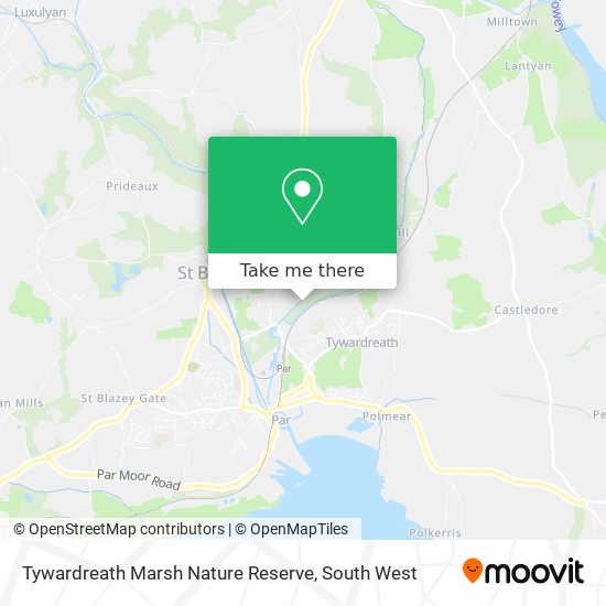 Tywardreath Marsh Nature Reserve map