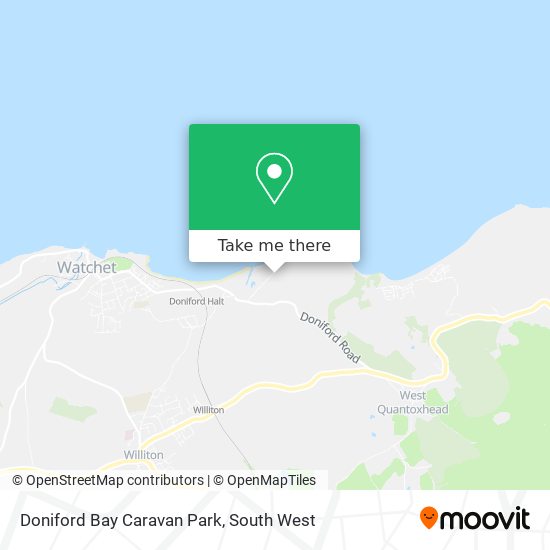 Doniford Bay Caravan Park map