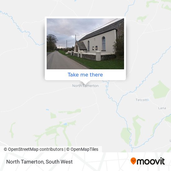 North Tamerton map