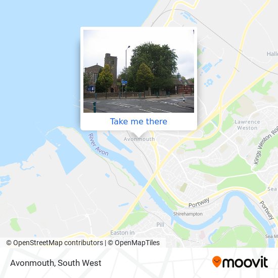 Avonmouth map