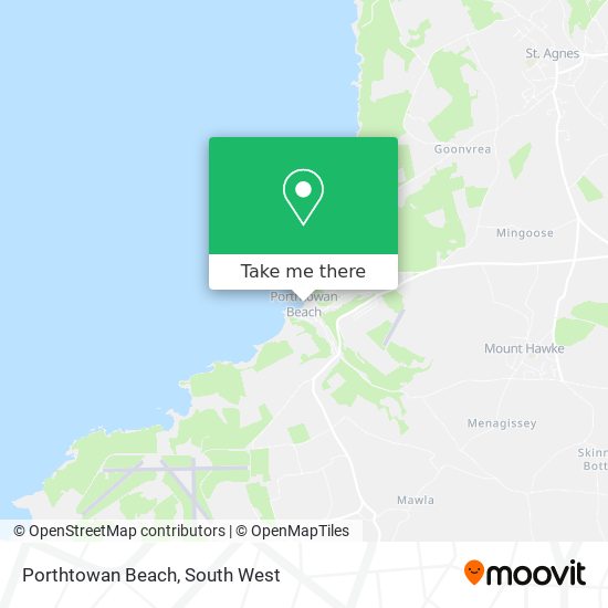 Porthtowan Beach map