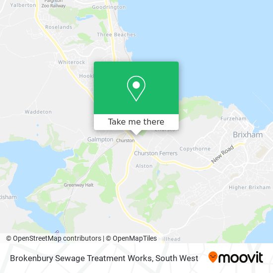Brokenbury Sewage Treatment Works map