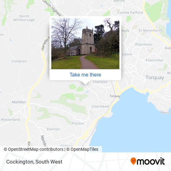 Cockington map