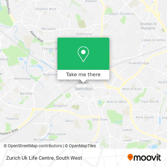 Zurich Uk Life Centre map