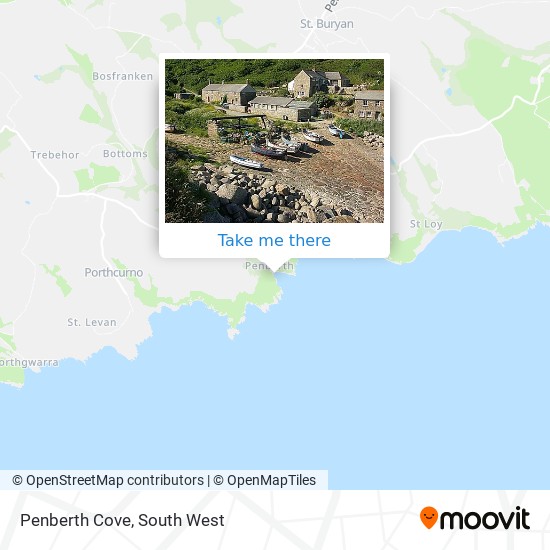 Penberth Cove map