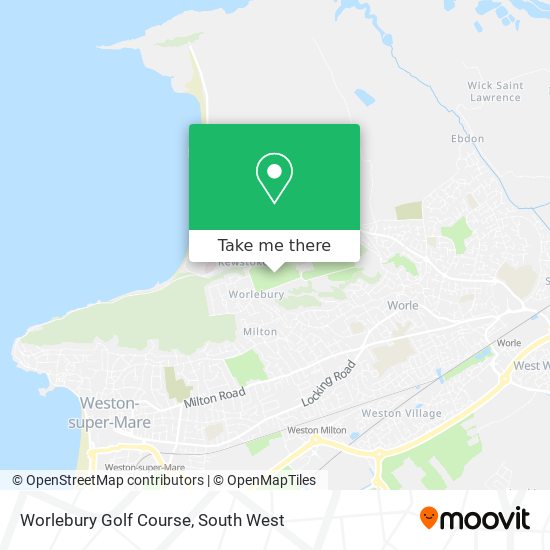 Worlebury Golf Course map