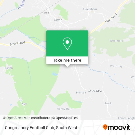 Congresbury Football Club map