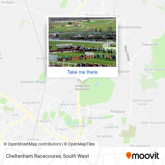 Cheltenham Racecourse map