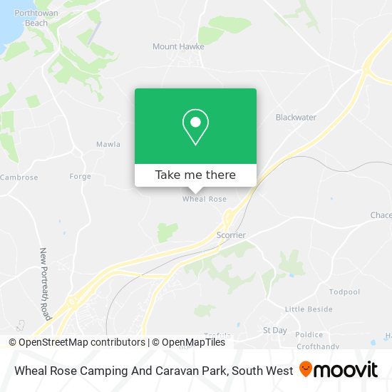 Wheal Rose Camping And Caravan Park map